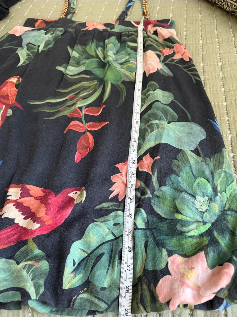FARM Rio Midnight Macaw Fiesta Mini Dress L - Picture 5 of 5